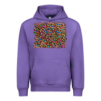 Tulip leopard with multiple color glitters Urban Hoodie - Artiststas