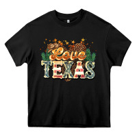Black love texas Heavy Core Tee - NancyCooperArtShop