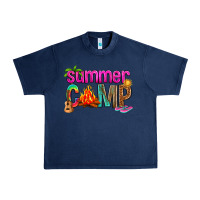 Navy summer camp Urban Heavy Tee - NancyCooperArtShop