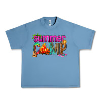 Pebble Blue summer camp Urban Heavy Tee - NancyCooperArtShop