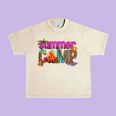 Summer Camp Urban Heavy Tee Designed By Nancycooperartshop