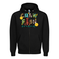 Black crawfish season 2 Zipper Hoodie - FaDigitalArtStudio