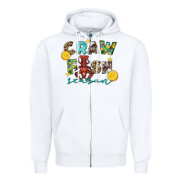 White crawfish season 2 Zipper Hoodie - FaDigitalArtStudio
