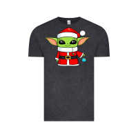 Vintage Black baby yoda christmas santa claus Vintage Tee - trangStudio