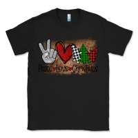 Black Peace Love Christmas Classic Tee - Bettercallsaul