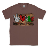 Chestnut Peace Love Christmas Classic Tee - Bettercallsaul