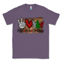 Lavender Peace Love Christmas Classic Tee - Bettercallsaul