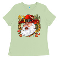Matcha Cowboy Santa Ladies Tee - NancyCooperArtShop