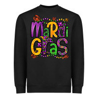Black mardi gras Heavyweight Sweatshirt - OliviaCreatesArt