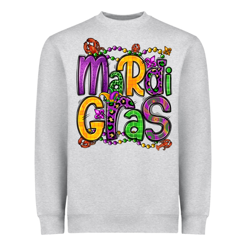 Mardi Gras Heavyweight Sweatshirt by OliviaCreatesArt | Teevron