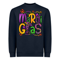 Navy mardi gras Heavyweight Sweatshirt - OliviaCreatesArt