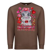 Chestnut i want hippopotamus for valentines day Premium Sweatshirt - CowhideDigitalArt