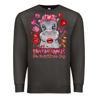 Smoke i want hippopotamus for valentines day Premium Sweatshirt - CowhideDigitalArt