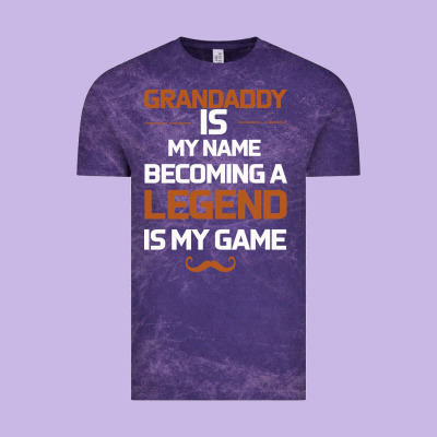 Grandaddy Is My Name Becoming A Legend Is My Game Vintage Tee Designed By Bettercallsaul