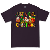 Plum just a girl who loves christmas Premium Tee - MaliasSmallBusiness