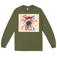 Army Green made in the usa Long Sleeve Tee - TumblerDesignByShophia