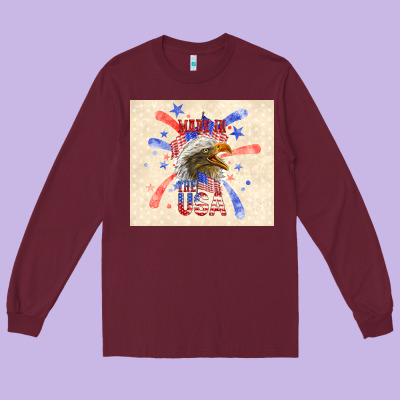 Made In The Usa Long Sleeve Tee Designed By Tumblerdesignbyshophia