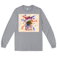Heather Grey made in the usa Long Sleeve Tee - TumblerDesignByShophia