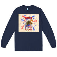 Navy made in the usa Long Sleeve Tee - TumblerDesignByShophia