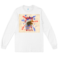 White made in the usa Long Sleeve Tee - TumblerDesignByShophia