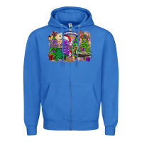 True Royal christmas louisiana mardi gras trees Zipper Hoodie - FaDigitalArtStudio