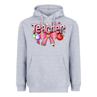 Heather Grey easter teacher Heavyweight Hoodie - CowhideDigitalArt