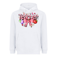 White easter teacher Heavyweight Hoodie - CowhideDigitalArt