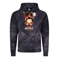 Cloud Black Baseball Mom Messy Bun Vintage Hoodie - texasbilliewilder