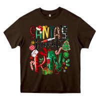 Chocolate Brown santas favorite registered nurse Heavy Core Tee - MaliasSmallBusiness