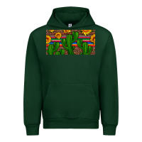 Forest Green sunflowers and cactus license plate Urban Hoodie - Artiststas