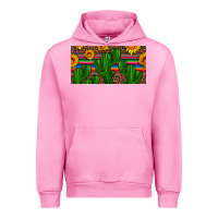 Fuchsia Pink sunflowers and cactus license plate Urban Hoodie - Artiststas