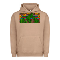 Pigment Burro sunflowers and cactus license plate Urban Hoodie - Artiststas