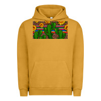 Pigment Peanut Butter sunflowers and cactus license plate Urban Hoodie - Artiststas