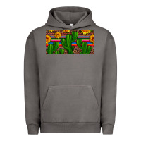 Pigment Tornado sunflowers and cactus license plate Urban Hoodie - Artiststas