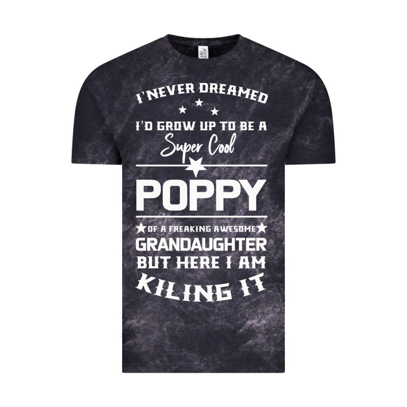 Super Cool Poppy Of A Freaking Awesome Granddaugh Vintage Tee by Bettercallsaul | Teevron