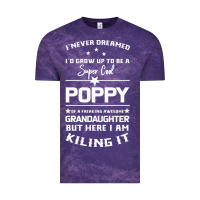 Cloud Purple Super Cool Poppy Of A Freaking Awesome Granddaugh Vintage Tee - Bettercallsaul