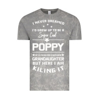 Cloud Rock Super Cool Poppy Of A Freaking Awesome Granddaugh Vintage Tee - Bettercallsaul