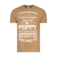 Vintage Camel Super Cool Poppy Of A Freaking Awesome Granddaugh Vintage Tee - Bettercallsaul