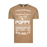 Vintage Coffee Super Cool Poppy Of A Freaking Awesome Granddaugh Vintage Tee - Bettercallsaul