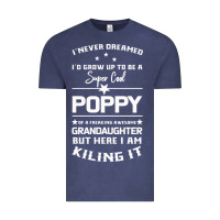 Vintage Denim Super Cool Poppy Of A Freaking Awesome Granddaugh Vintage Tee - Bettercallsaul
