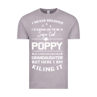 Vintage Zinc Super Cool Poppy Of A Freaking Awesome Granddaugh Vintage Tee - Bettercallsaul