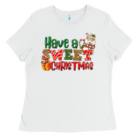 White Have a sweet Christmas Ladies Tee - NancyCooperArtShop