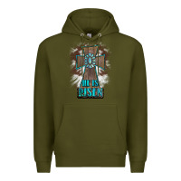 Army Green cross1 Premium Hoodie - RanaPortraitStore