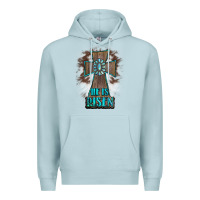 Blue Mist cross1 Premium Hoodie - RanaPortraitStore