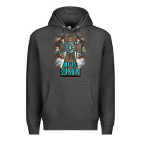 Charcoal Heather cross1 Premium Hoodie - RanaPortraitStore