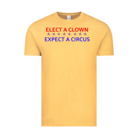 Vintage Mustard Elect A Clown Expect A Circus Political Vintage Tee - trangStudio