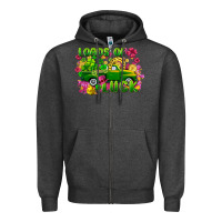 Charcoal Heather loads of luck Zipper Hoodie - FaDigitalArtStudio