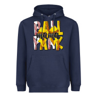 Navy ball park mama Heavyweight Hoodie - CowhideDigitalArt