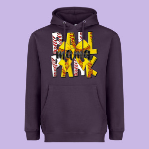 Ball Park Mama Heavyweight Hoodie Designed By Cowhidedigitalart