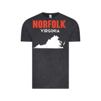 Vintage Black norfolk virginia usa state america travel virginian Vintage Tee - trangStudio